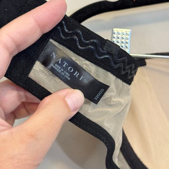 Natori Calais Strapless Bra Womens 32DDD Black Lace Mesh Underwired Convertible - Picture 6 of 8